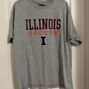 Illinois Champion Gray Athletic T-Shirt